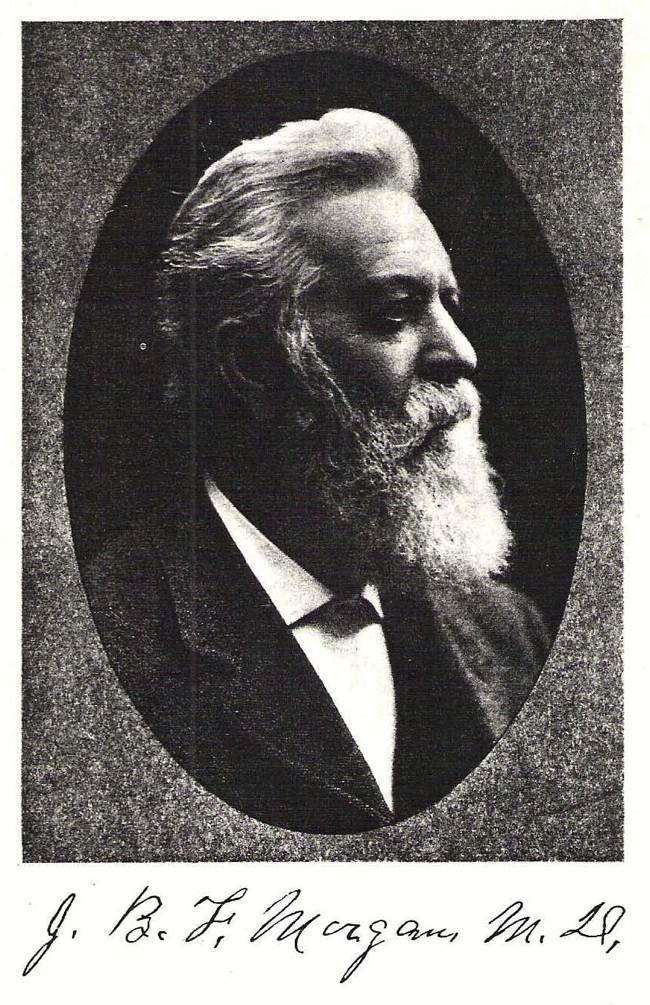 J.B.F.Morgan MD photograph and signature